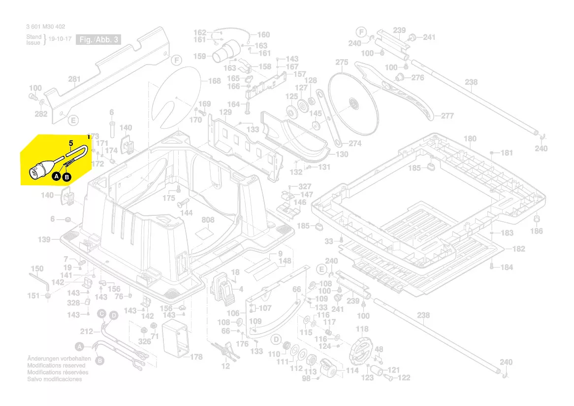 Cable d\'alimentation réf. 2 610 018 211 Bosch
